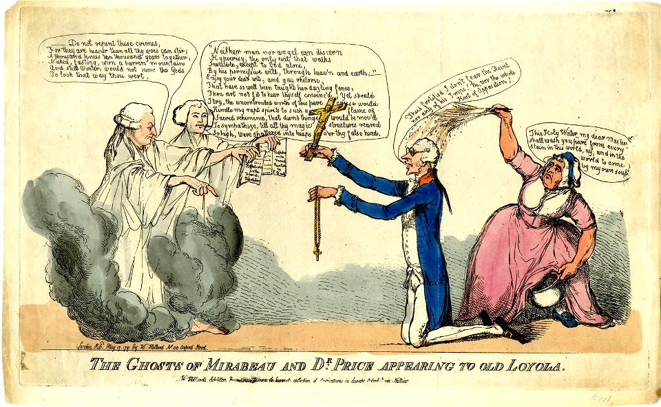 The ghosts of Mirabeau and Dr Price appearing to old Loyola. (BM 1868,0808.6054)
