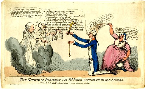 The ghosts of Mirabeau and Dr Price appearing to old Loyola. (BM 1868,0808.6054)