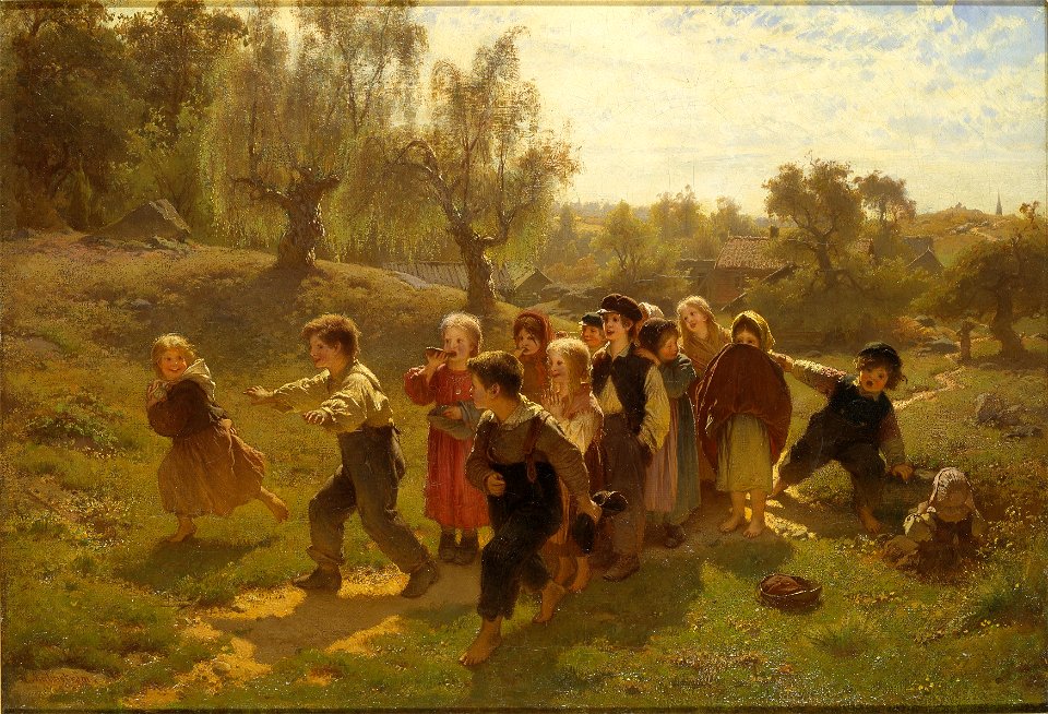 The Game (August Malmström) - Nationalmuseum - 18618