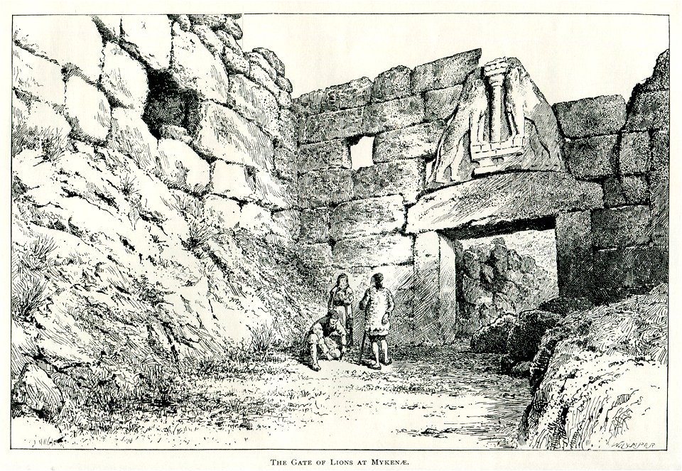 The Gate of Lions, at Mykenae - Mahaffy John Pentland - 1890