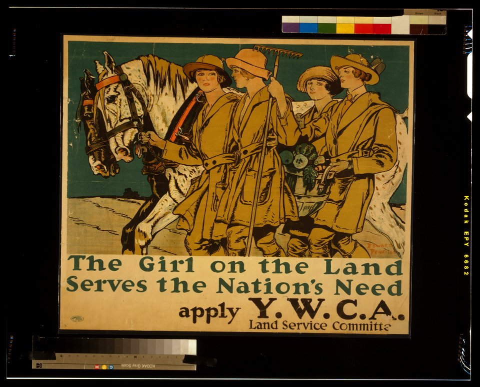 The girl on the land serves the nation's need Apply Y.W.C.A. Land Service Committee - - Edward Penfield. LCCN2002719430