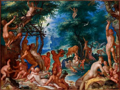 The Golden Age, by Joachim Wtewael, MET DP145413, edited
