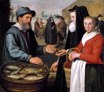 The fish-market, by Jacob Gerritsz Cuyp