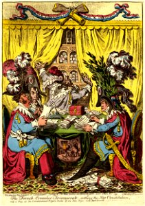 The French Consular-Triumverate, settl'ing the New Constitution. (BM 1868,0808.12580)