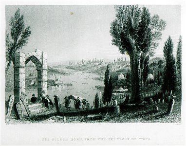 The Golden Horn, from the cemetery of Eyoub - Pardoe Julia - 1839