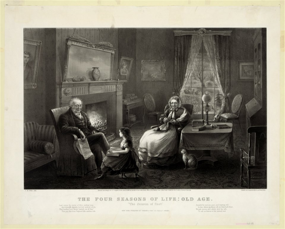 The Four seasons of life- old age The season of rest - - J.M. Ives, del. ; drawn by Parsons & Atwater. LCCN92500890