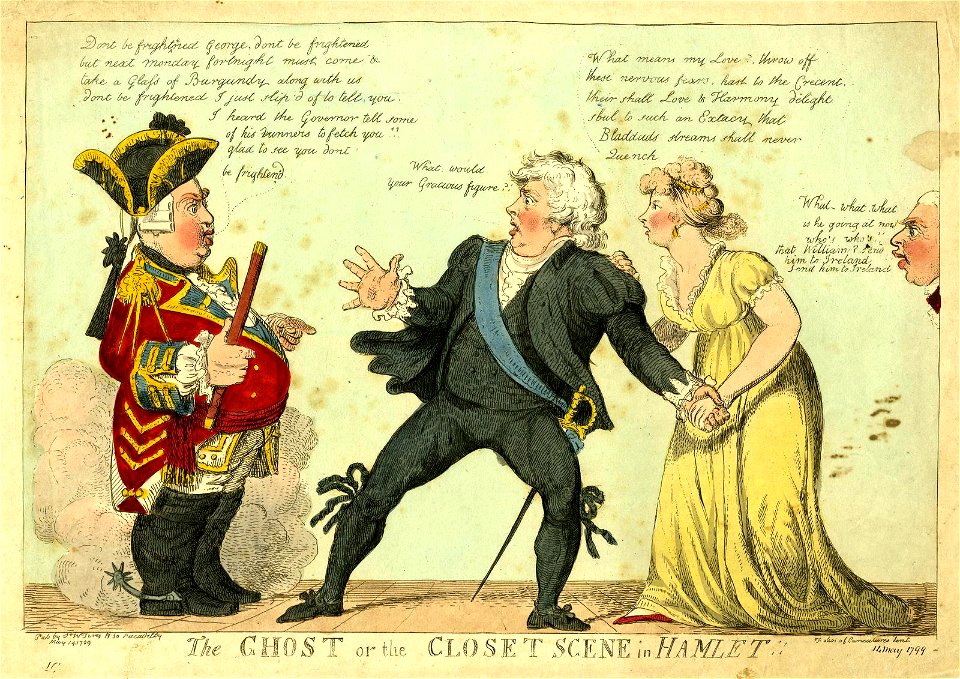 The ghost or the closet scene in Hamlet (BM 1868,0808.12521)