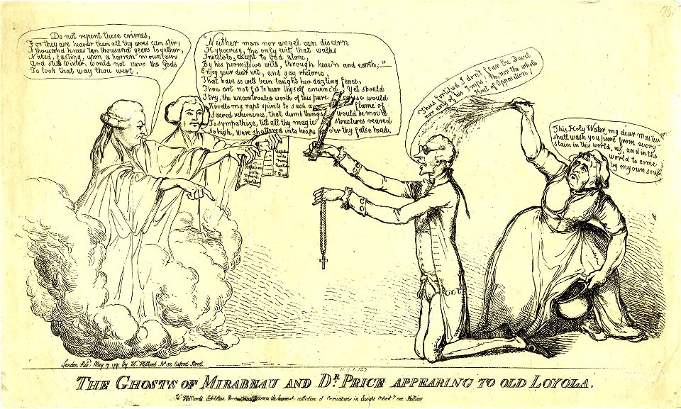 The ghosts of Mirabeau and Dr Price appearing to old Loyola. (BM 1851,0901.532)