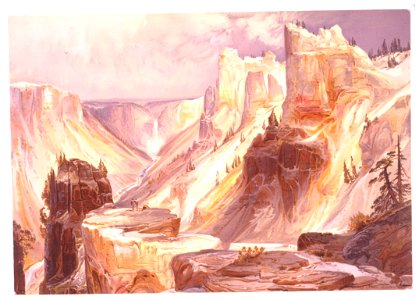 The Grand Canon, Yellowstone - TM ; Prang's American Chromo. LCCN94515831