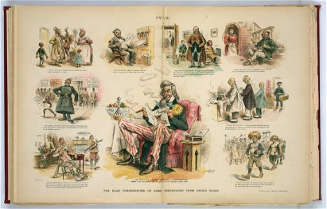 The glad Thanksgiving of some personages from Puck's pages - F. Opper. LCCN2012648678