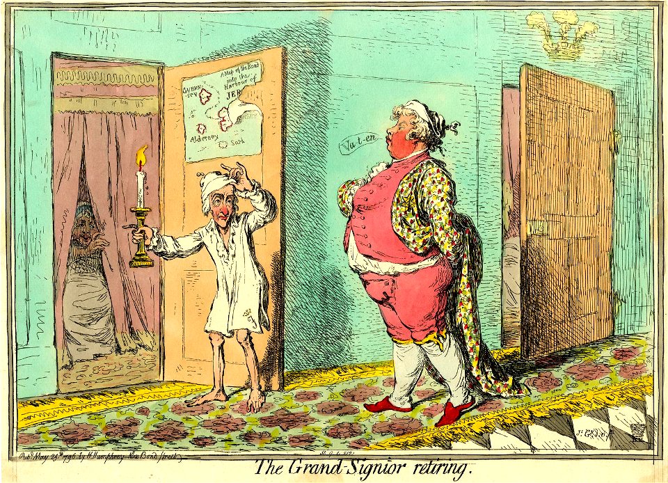 The Grand-Signior retiring. (BM 1851,0901.812)