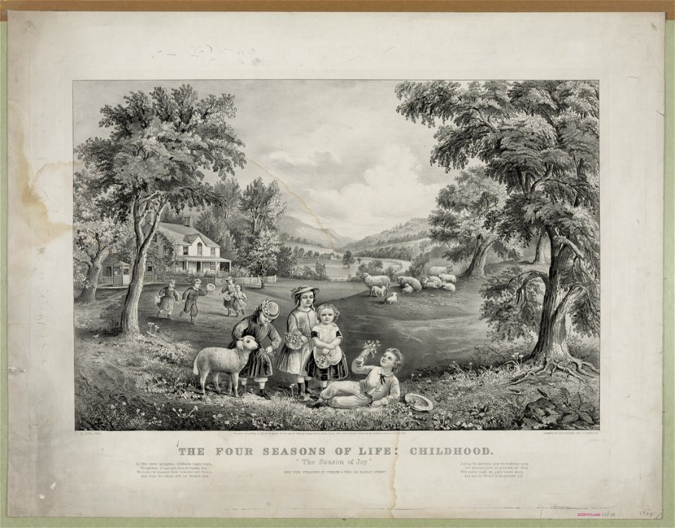 The Four seasons of life- childhood The season of joy - - J.M. Ives, del. ; drawn by F.F. Palmer and J. Cameron. LCCN92500885