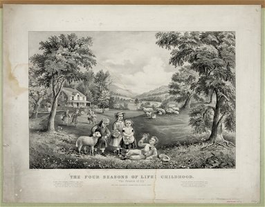 The Four seasons of life- childhood The season of joy - - J.M. Ives, del. ; drawn by F.F. Palmer and J. Cameron. LCCN92500885