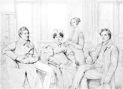 The Gatteaux Family, by Jean Auguste Dominique Ingres