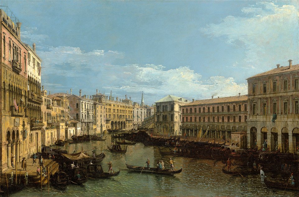 The Grand Canal from the Ca' da Mosto to the Fabbriche Nuove, with the Rialto Bridge, 6010136