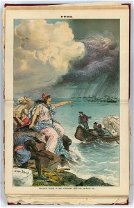 The great floods of 1883 - Germany's need and America's aid - J. Keppler. LCCN2012645440