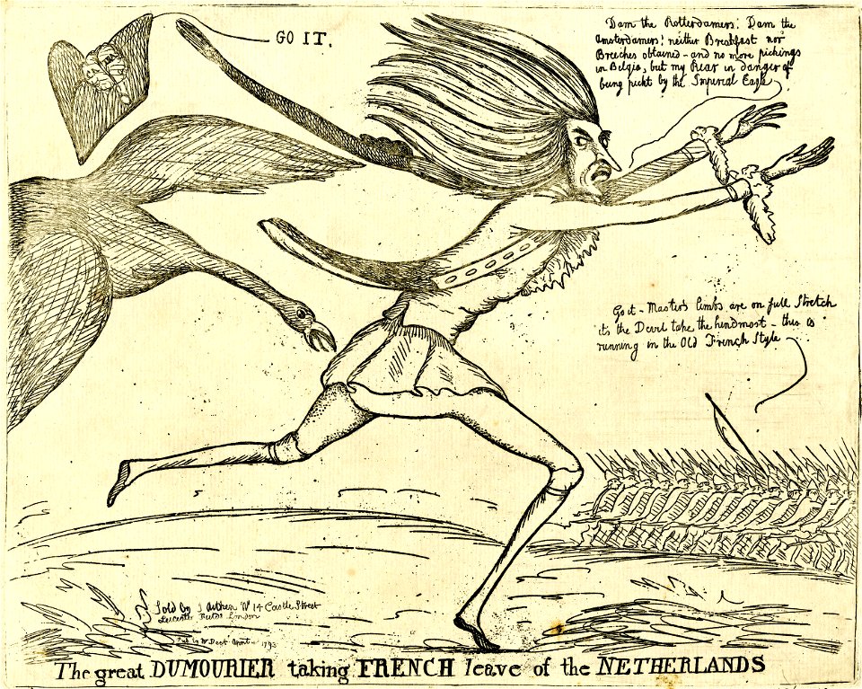 The Great Dumourier taking French leave of the Netherlands (BM 1868,0808.6287)