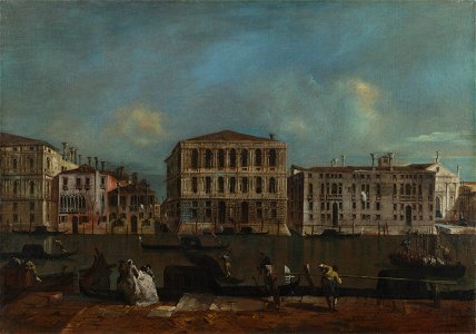 The Grand Canal with Palazzo Pesaro, Francesco Guardi