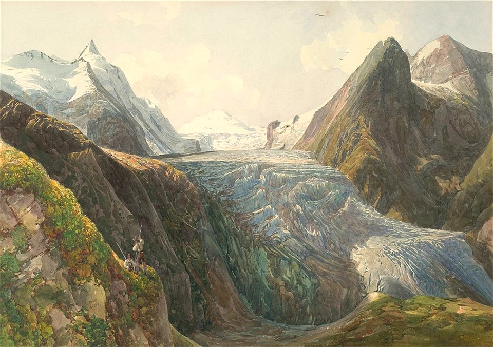 The Great Campanaro and the Glacier Pasterze - Thomas Ender