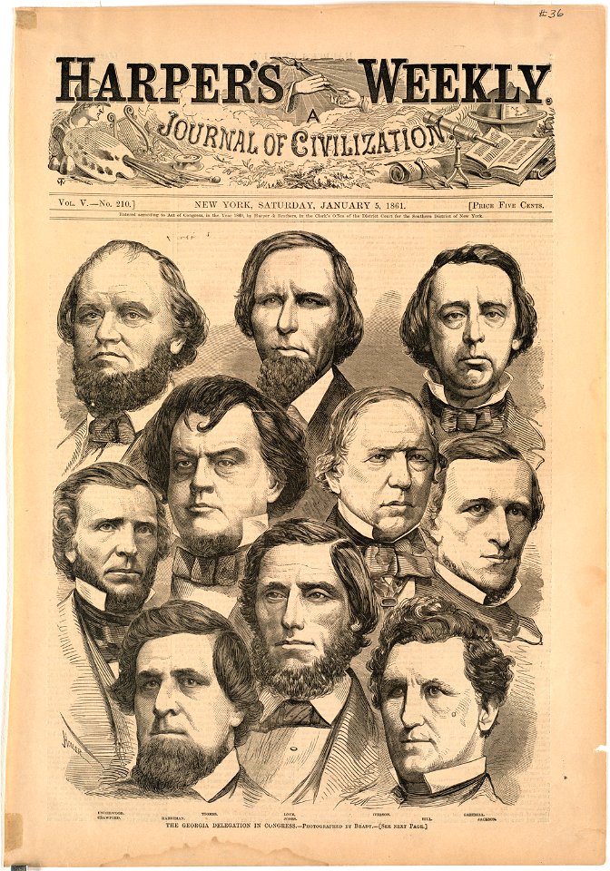The Georgia delegation in Congress (Boston Public Library)