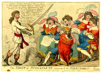The ghost of Buonaparte appearing to the directory!!! (BM 1868,0808.6810)