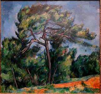 The Great Pine by Paul Cezanne, 1890-1896, oil on canvas - Museu de Arte de São Paulo - DSC07139