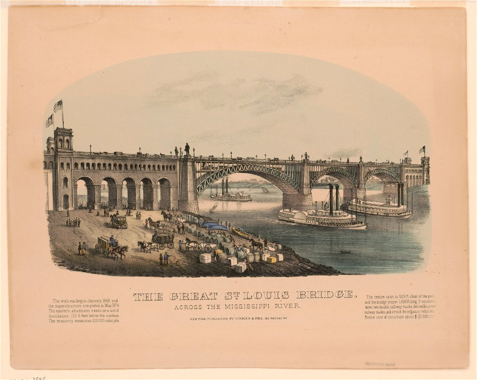 The great St. Louis Bridge - across the Mississippi River LCCN94502774