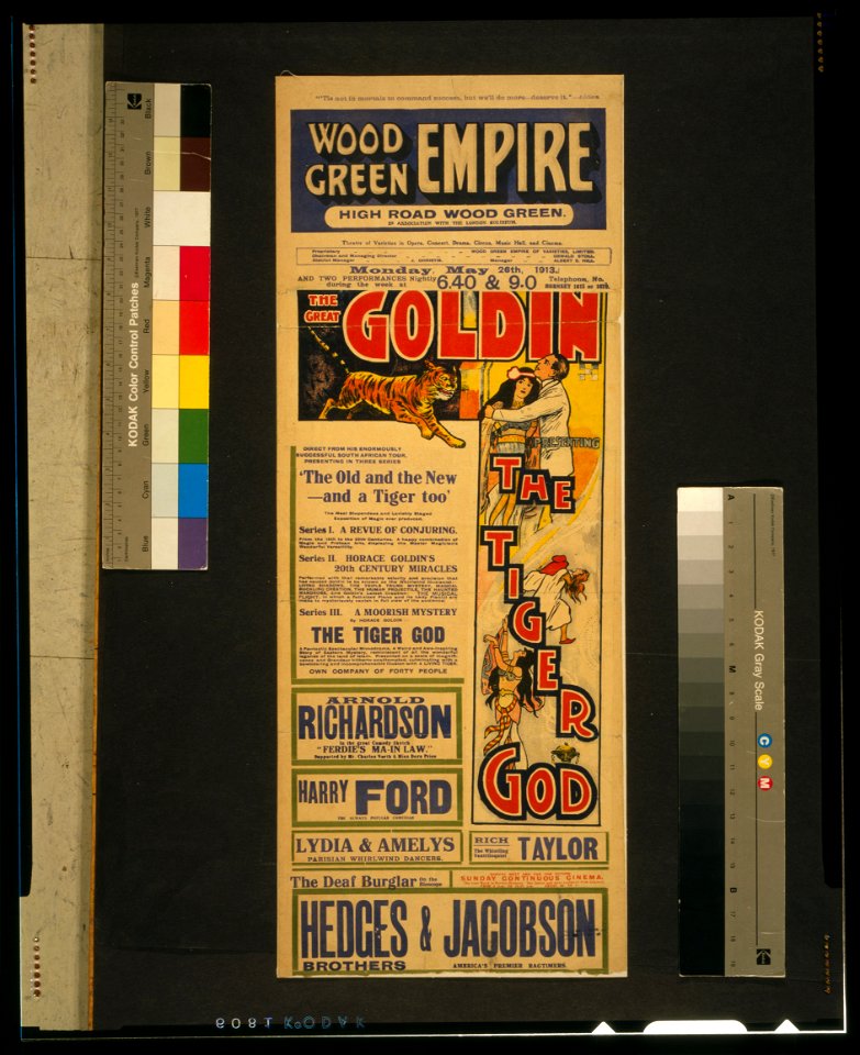 The great Goldin presenting the tiger god LCCN2014636894