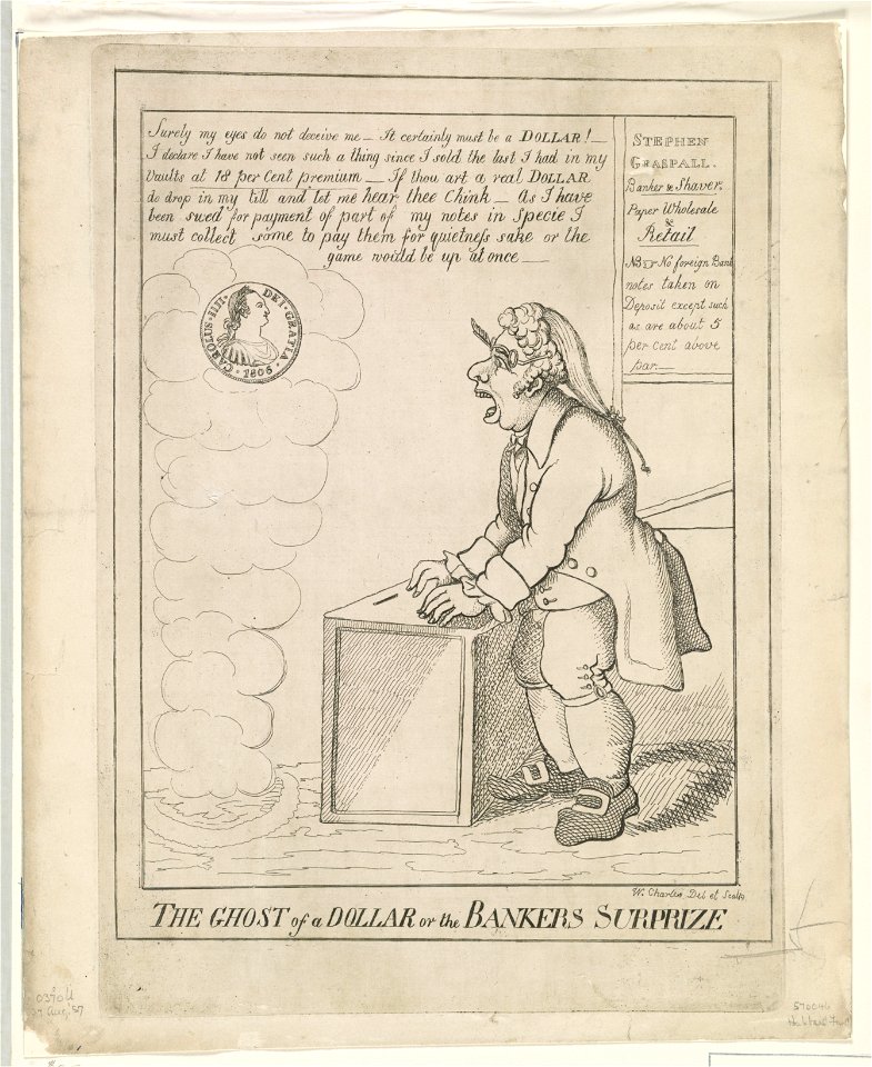 The ghost of a dollar or the bankers surprize - W. Charles, Del et Sculp. LCCN2002708983
