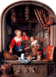 The Grocer’s Shop, by Gerrit Dou