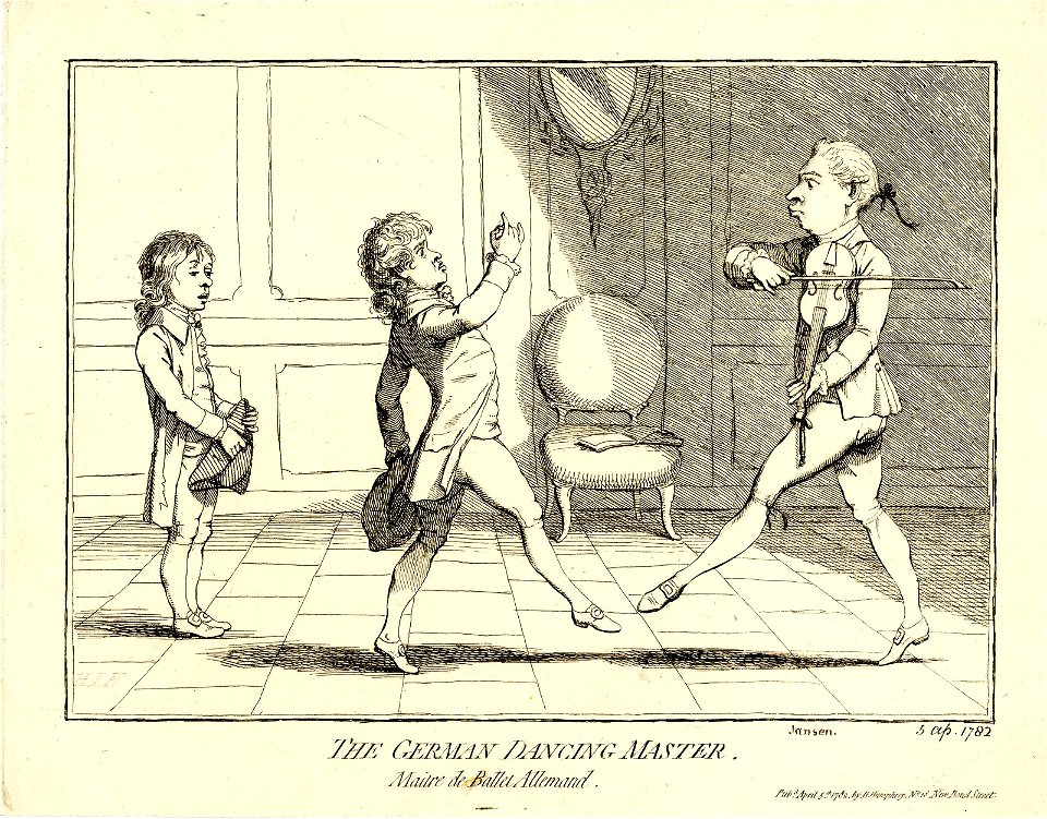 The German dancing master. (BM 1868,0808.4819)