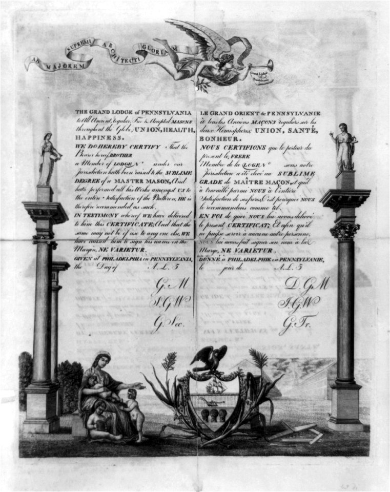 The grand lodge of Pennsylvania, Le grand orient de Pennsylvanie LCCN2004669281