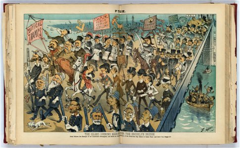 The grand opening march over the Brooklyn Bridge - F. Opper. LCCN2012645476