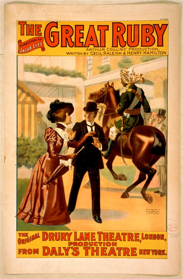 The great ruby Arthur Collins' production ; written by Cecil Raleigh & Henry Hamilton. LCCN2014636450