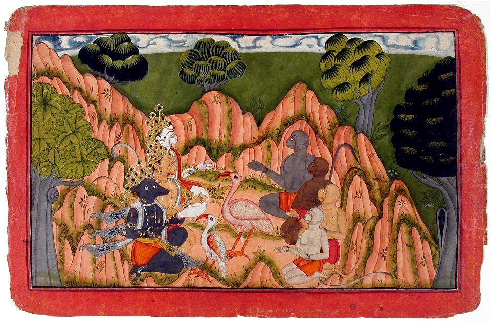 The Great Vulture Gives News of Sita to the Monkey Chiefs (6125122500)