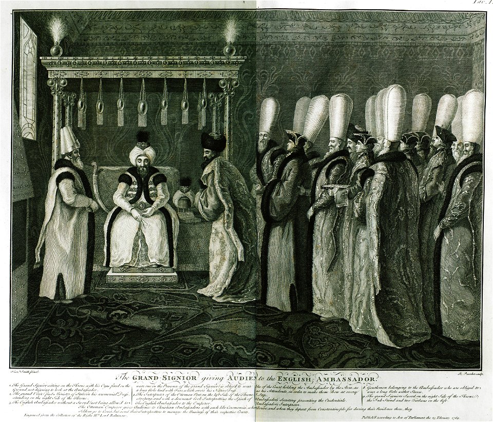 The Grand Signior giving audience to the English Ambassador - Calvert Frederick (baron Baltimore) - 1769