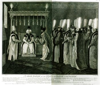The Grand Signior giving audience to the English Ambassador - Calvert Frederick (baron Baltimore) - 1769