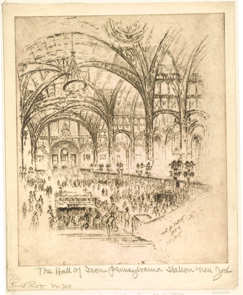 The hall of iron, Pennsylvania Station, New York LCCN2003673809