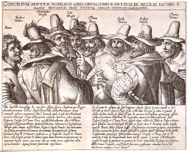 The Gunpowder Plot Conspirators, 1605 by Crispijn van de Passe the Elder