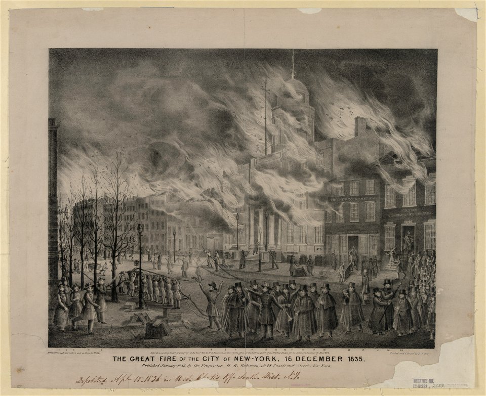 The great fire of the city of New York, 16 December 1835 LCCN2004669612