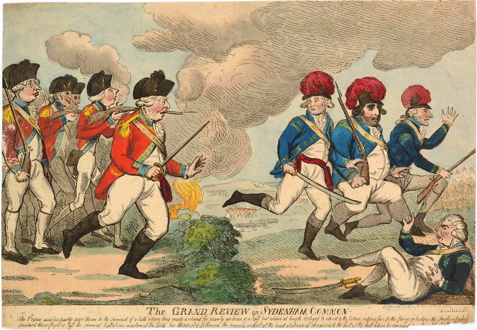 The grand review of Sydenham Common (BM 1868,0808.6217)