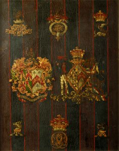 The heraldic achievements of the first Countess Nelson RMG BHC1124