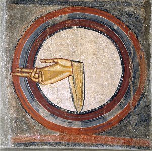 The Hand of God from Sant Climent de Taüll - Google Art Project