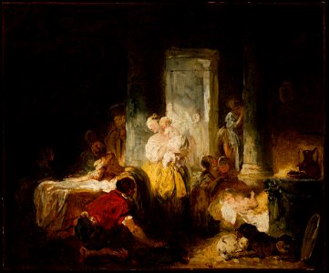The Happy Mother by Jean-Honoré Fragonard, ca. 1760, Metropolitan Museum of Art, 46.30