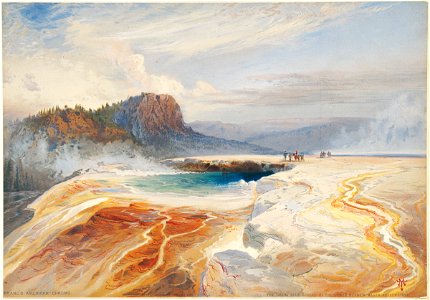 The Great Blue Spring of the Lower Geyser Basin, Yellowstone 3 (Boston Public Library)