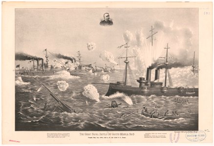 The great naval battle off Gavite (Manila) fought May 1st, 1898, 5-30 A.M. till 12-50 P.M. (noon) LCCN2003656888