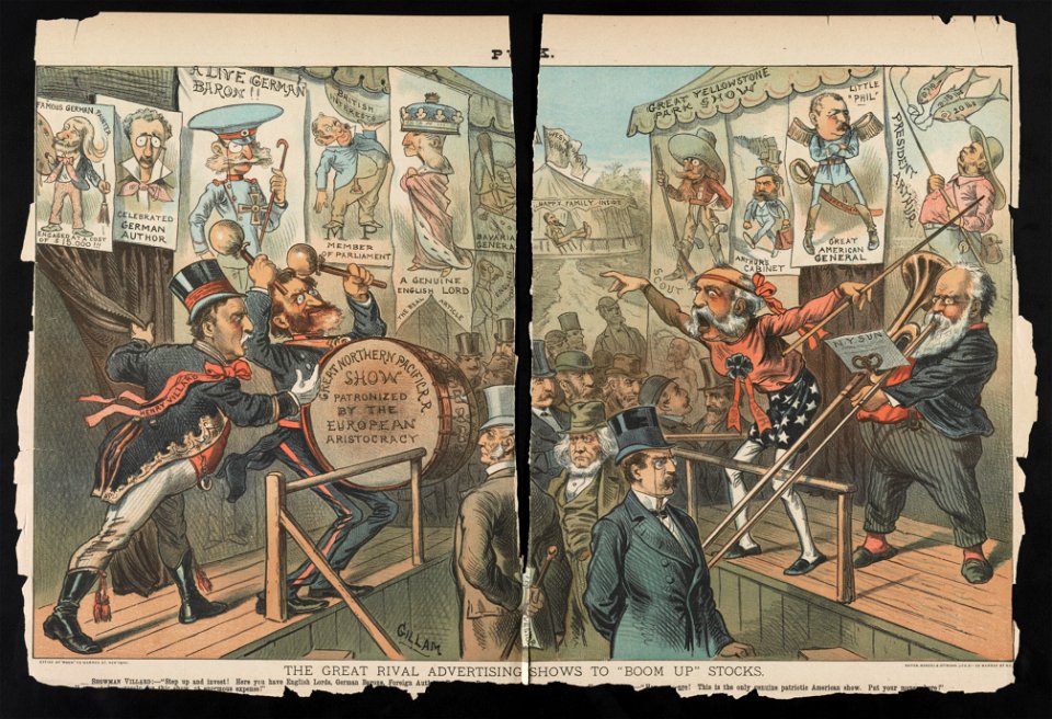 The great rival adverting shows to boom up stocks - Gillam. LCCN2012648055