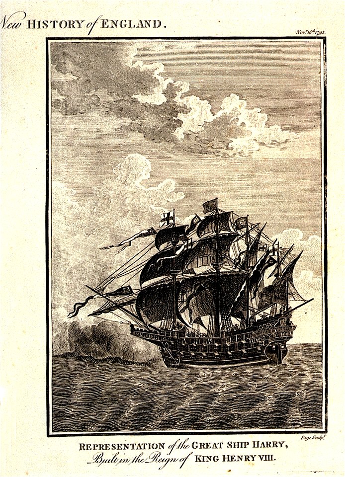 The Great Ship Harry, Built in the Reign of King Henry VIII RMG PU0279