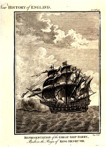 The Great Ship Harry, Built in the Reign of King Henry VIII RMG PU0279