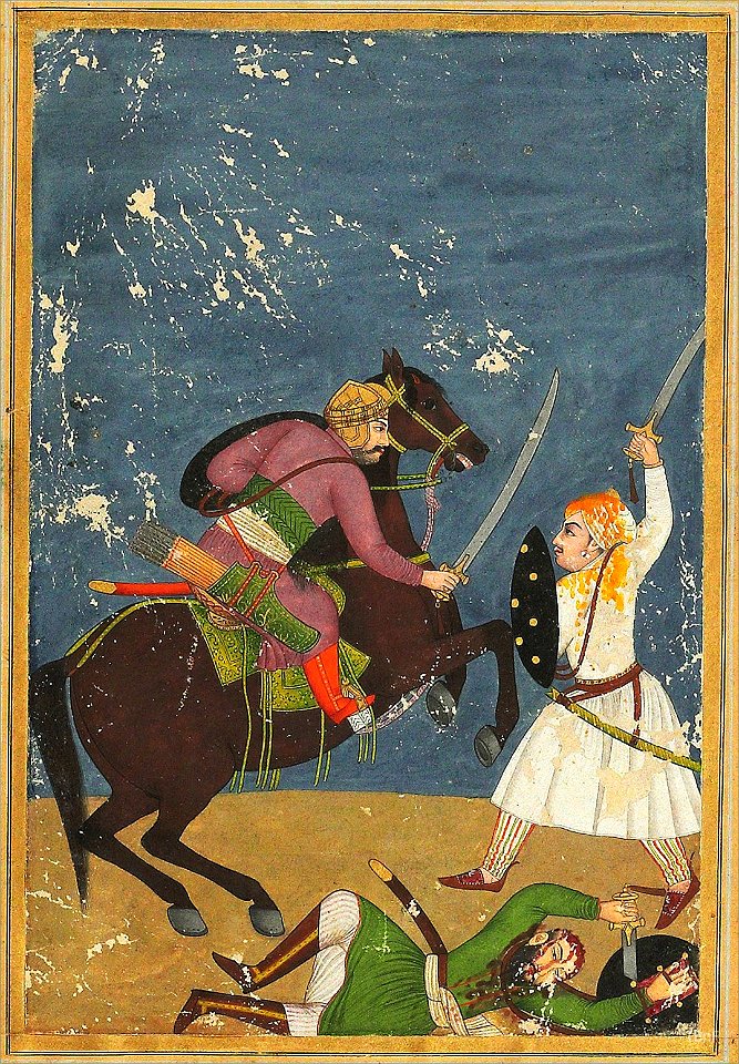 The heroic warrior personifies heroism